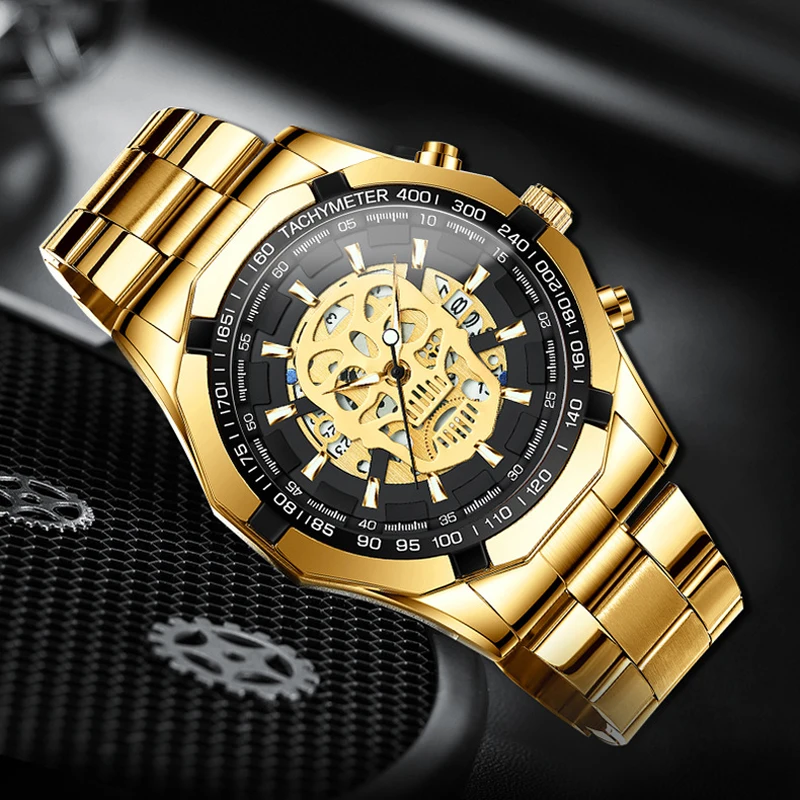 

Часы BINBOND Мужские кварцевые из нержавеющей стали, модные деловые светящиеся, с циферблатом, водонепроницаемые, 2022