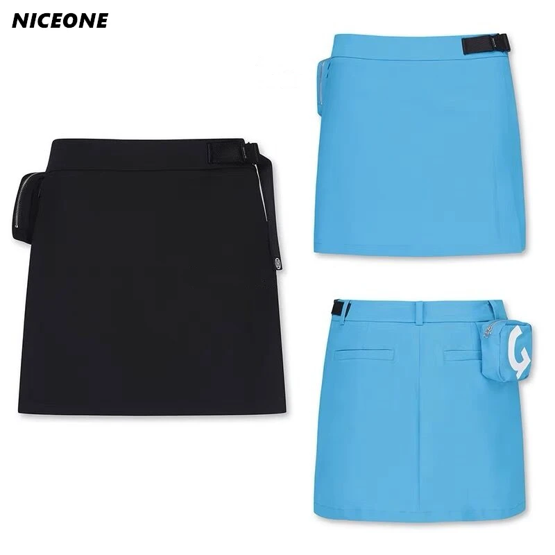 Spring/summer 2022 new golf ladies skirt with hip wrap skirt with small bag outdoor sports casual beautiful color