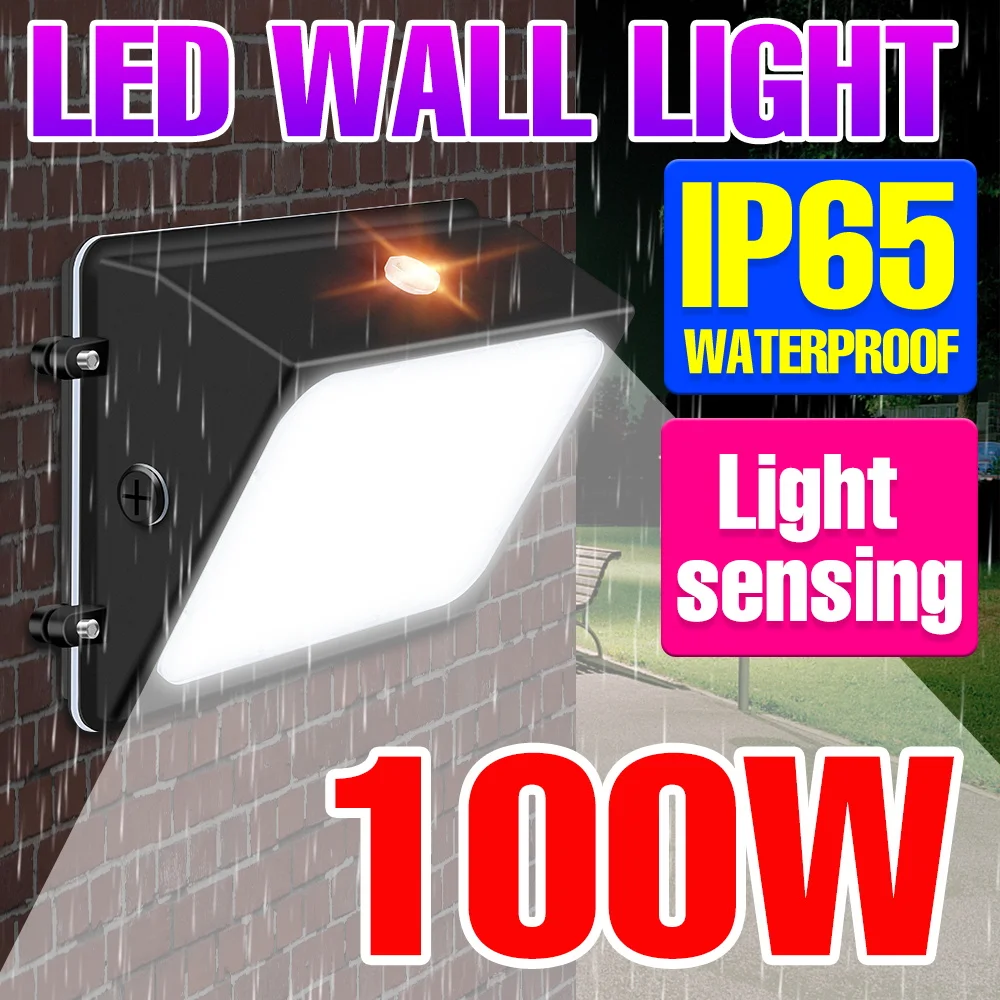 LED Outdoor Wall Light IP65 Waterproof Garden Lamp Street Light 60W 80W 100W 120W Balcony LED Bulb Exterior Courtyard Lighting