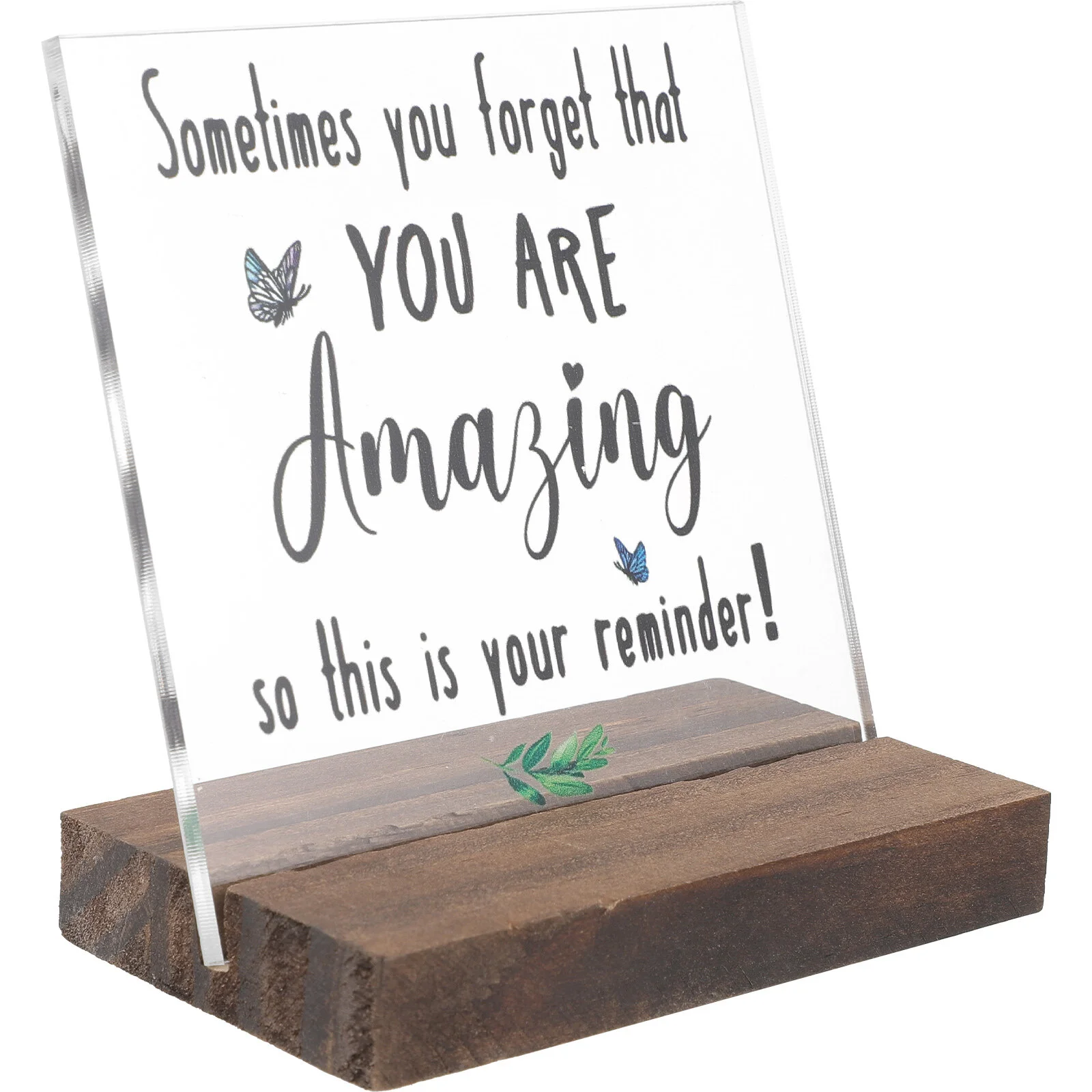 

Bracket Encouragement Desk Sign Office Table Women Motivational Decorative Inspirational Stand