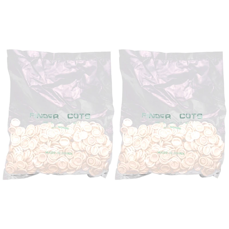 

Protective One-Off Rubber Latex Finger Cots Fingertips Gloves 960Pcs