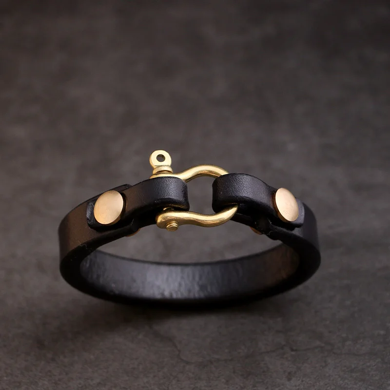 One Break Takahashi Wulang Sle Япония Енот Деревянное седло Кожаный браслет из кожи