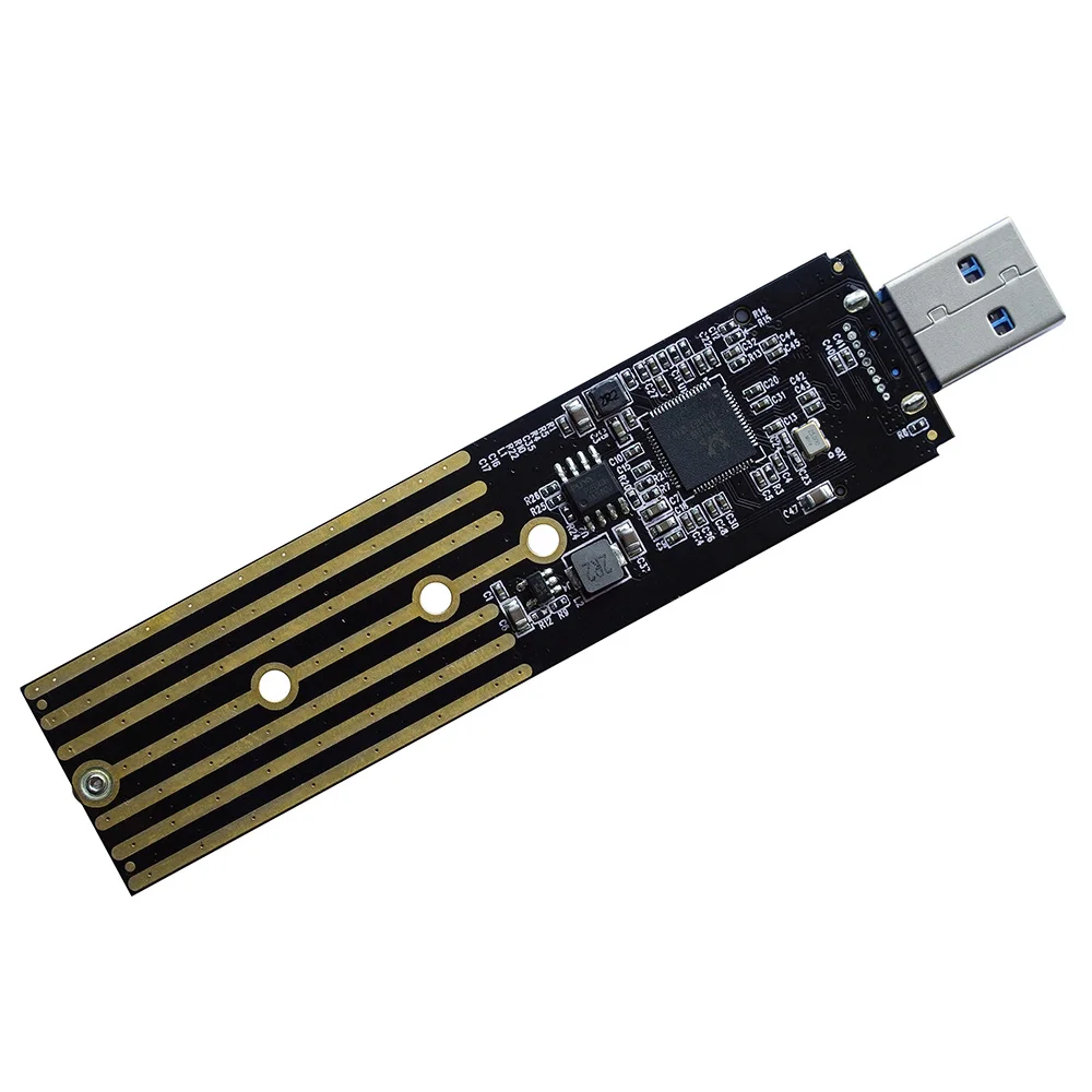 Фото Адаптер SSD M.2 к USB 3.2 GEN2 с двумя протоколами RTL9210B Чип M2 NVME PCI-E/M2 SATA SSD-конвертер для 2230-2280 M2 NVME/SATA SSD №2