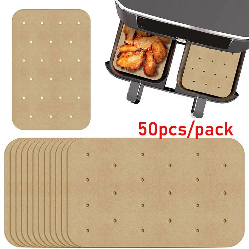 

50 шт., одноразовые коврики для фритюрницы
