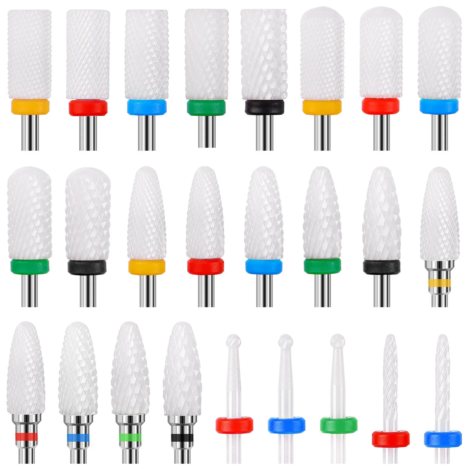 

Nail Drill Bits Electric Manicure Machine Accessories New Rotary Burr Milling Cutter For Manicure Nail File Remover Brush Tools