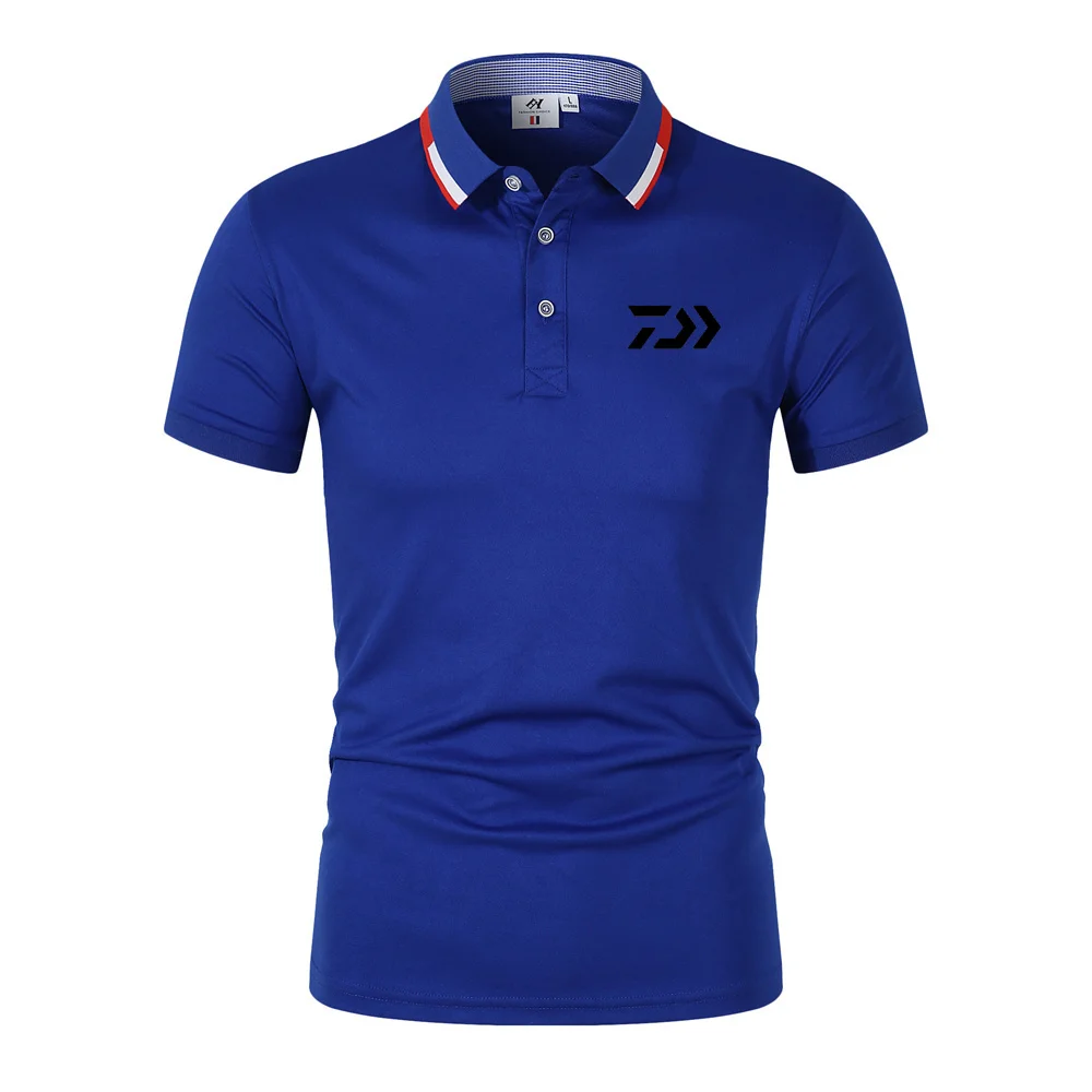 

Daiwa Summer New POLO Shirt Short Sleeve Men's Sports T-shirt Cotton Blend Multi Color Casual Business Top Men's Polo Shirt
