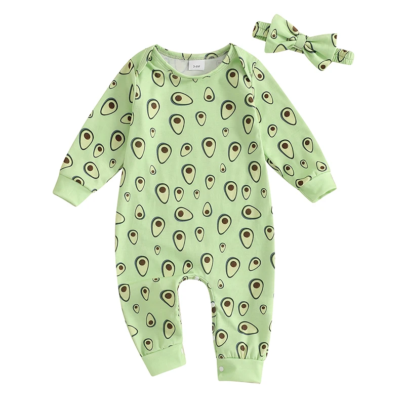 Осенний наряд для маленьких девочек комбинезон с длинными рукавами и