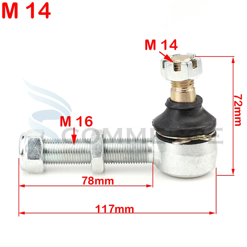 2 шт./лот M12 * M16 M14 поворотный кронштейн регулируемые шаровые шарнирные комплекты