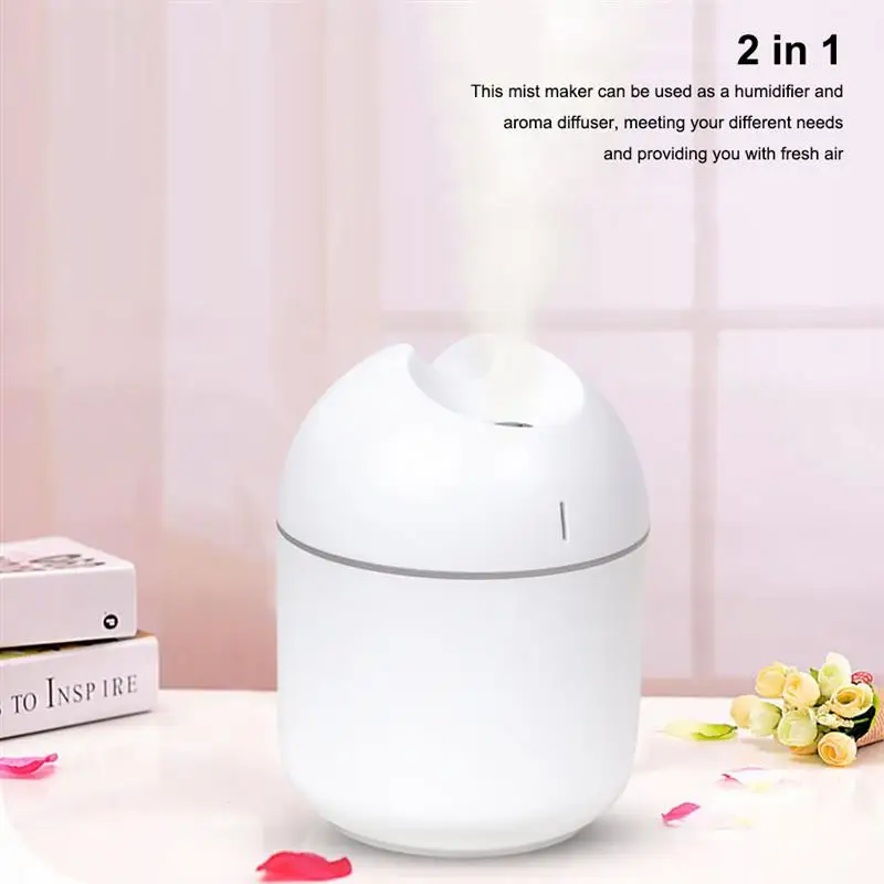 Увлажнитель воздуха ультразвуковой со светодиодной подсветкой и питанием от USB |