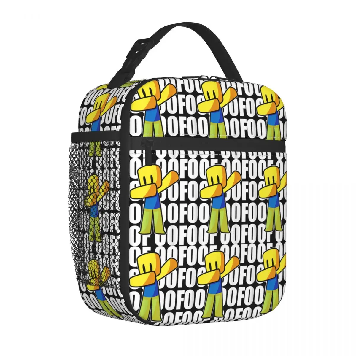 OOF Meme Dabbing Dab Noob Minifigure Insulated Lunch Bag Cooler Bag Meal Container Large Lunch Box Tote Office Travel