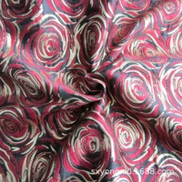 400150cmblack red gold rose jacquard clothing fabric for sewing dress furniture interior decoration curtain pillow sofa release