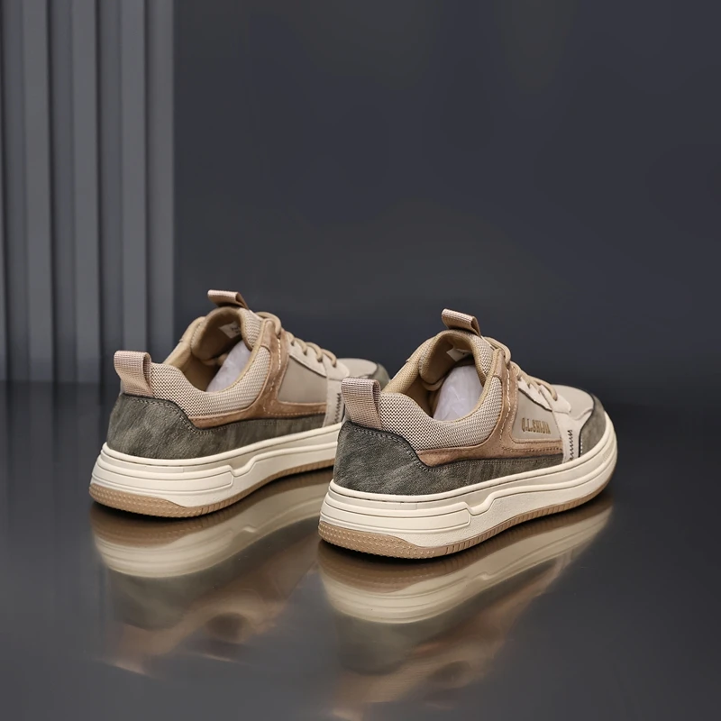 Мужская вулканизированная обувь в корейском стиле с золотым саженцем модные