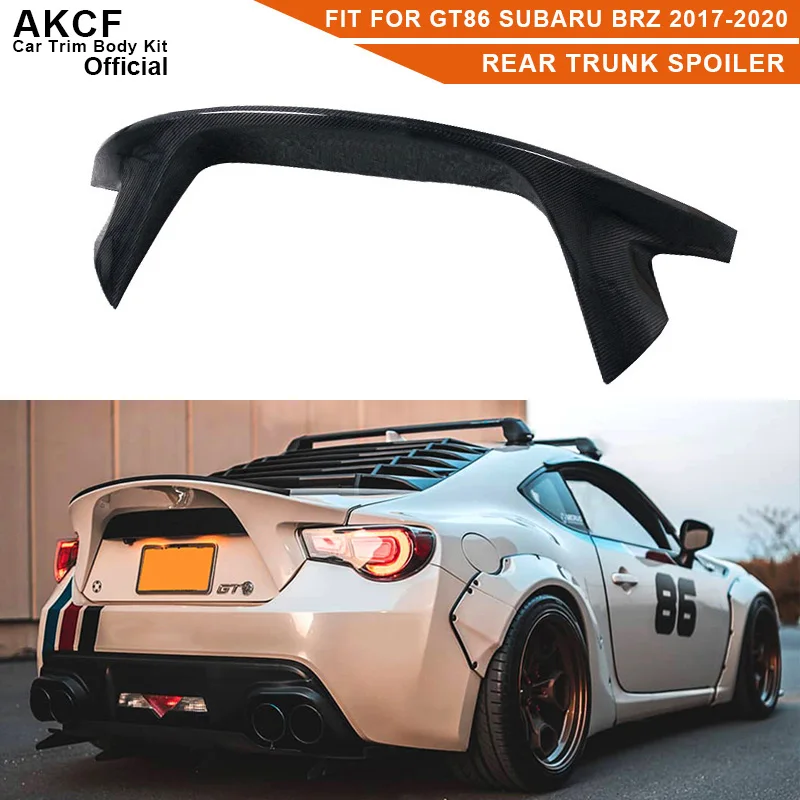 

Спойлер для багажника из углеродного волокна, задний спойлер Ducktail для Toyota GT86 Subaru BRZ 2017-2020 FRP, переключатель для автомобильного багажника