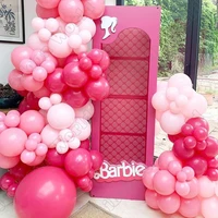 111pcsdouble maca pink latex balloon garland arch balloon kit wedding birthday party decor baby shower gender reveal event decor