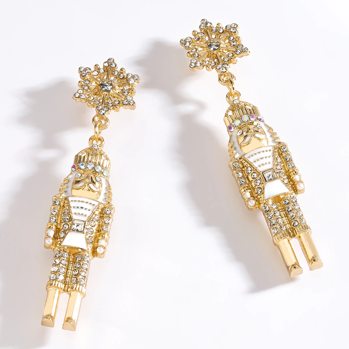 Рождественские Тематические Висячие Серьги Женские Металлические В Богемном