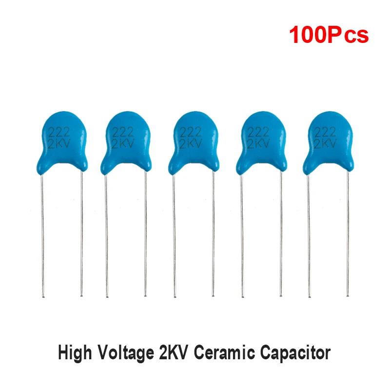

100pcs/pack Ceramic Capacitor 101K 102K 151K 220K 221K 222M 331K 332M 470K 471K 472M 561K 681K High Voltage