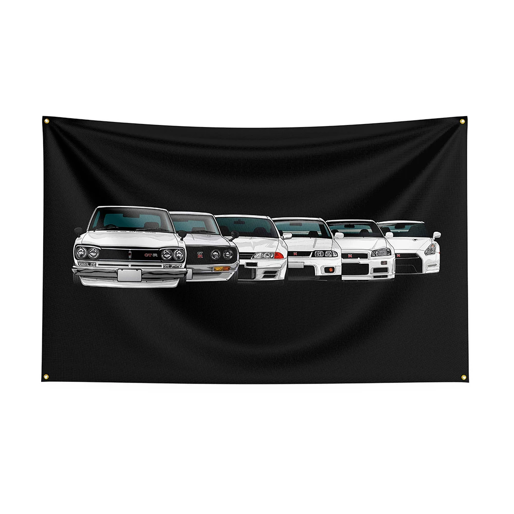 

3x5Ft JDM car Flag Polyester Printed Racing Car Banner For Decor