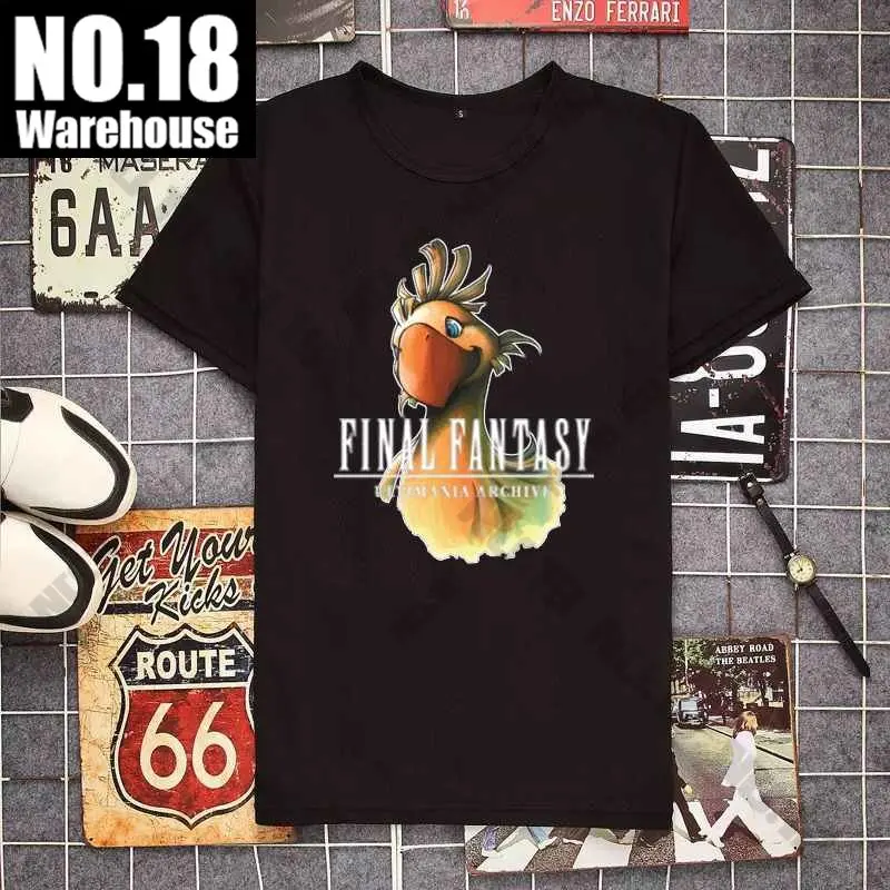 

loveliness Chocobo New T Shirt Cloud Strife Final Fantasy T Shirt for Men Pure Cool Tshirt FF7 Video Game Strife Shinra Clothes