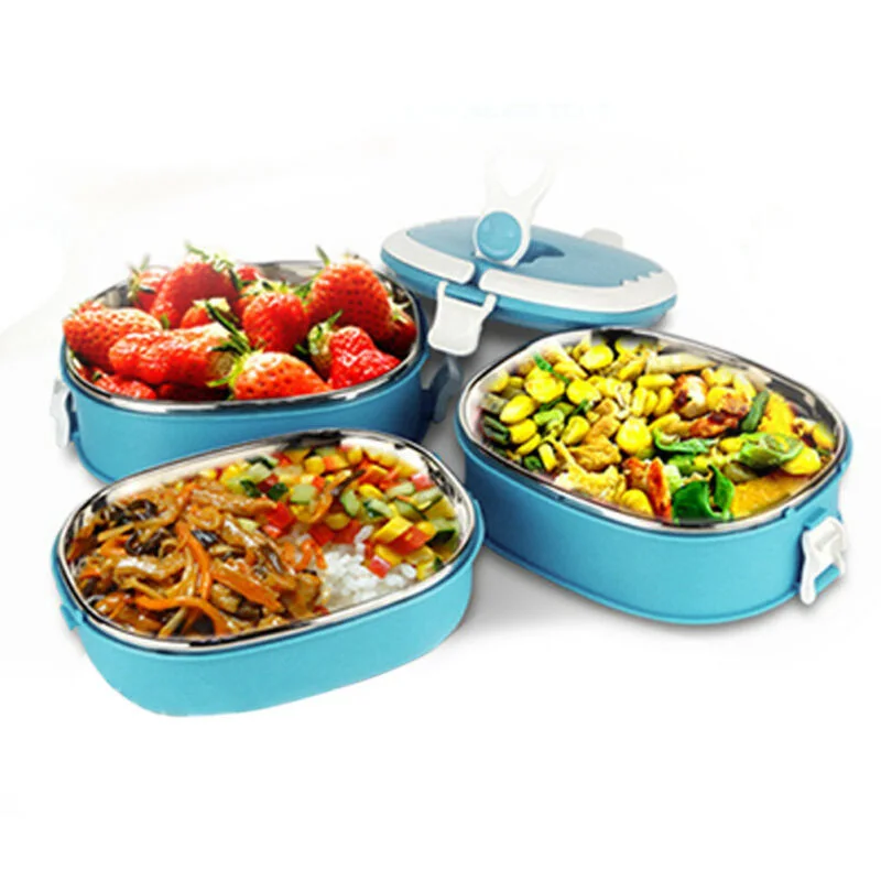 

Kitchen 900ml Portable Lunch Box Bento Box Wheat Straw Dinnerware Food Storage Container Children Kids School Office