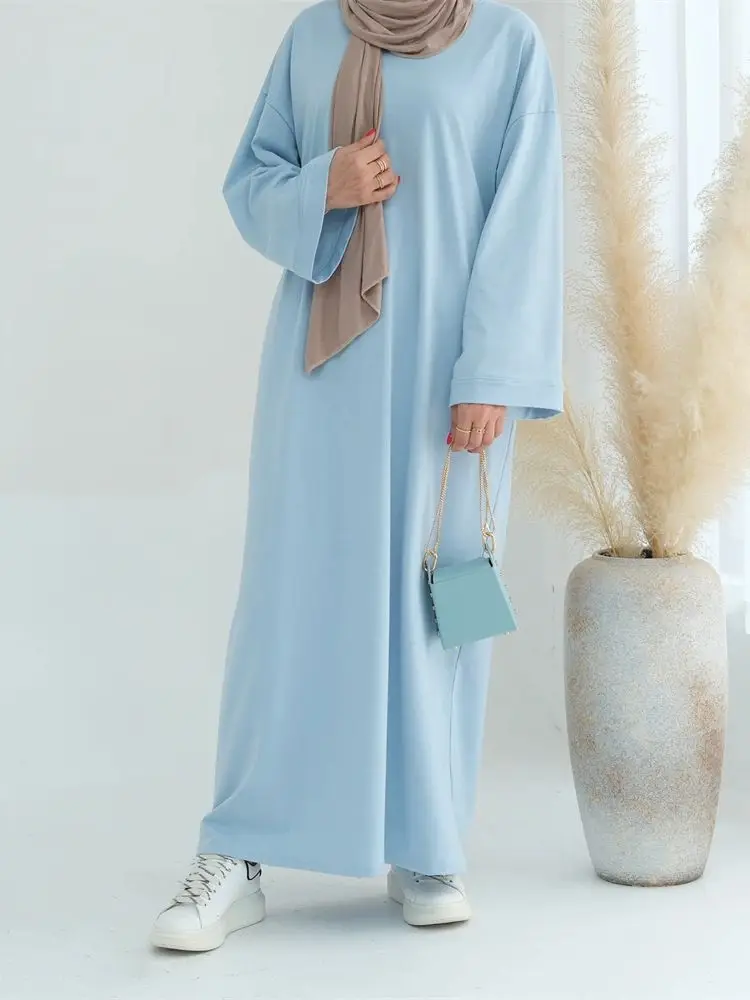 ИД скромная одежда мусульманский кафтан нижнее платье абайя Дубай стиль для