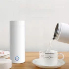 Портативная Термокружка 400 мл, электрический чайник для приготовления чая, кофе, путешествий, кипячения воды, сохраняющий тепло, умный чайник для воды, кухонная техника