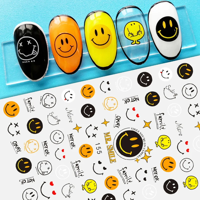 3D-Наклейки для ногтей в японском стиле аниме милый кролик украшение ногтевого