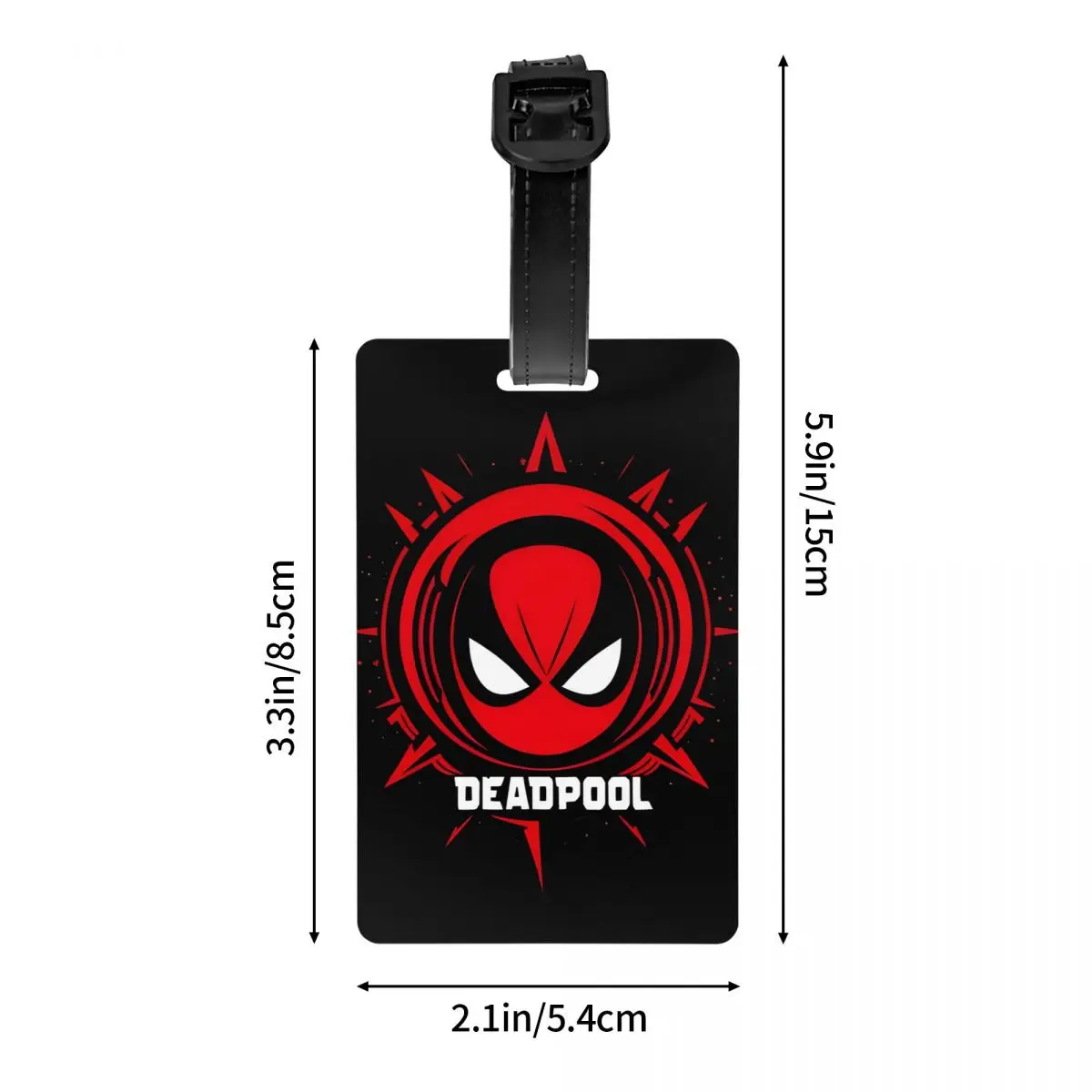 Портативная сумка для багажа с этикеткой из ПВХ