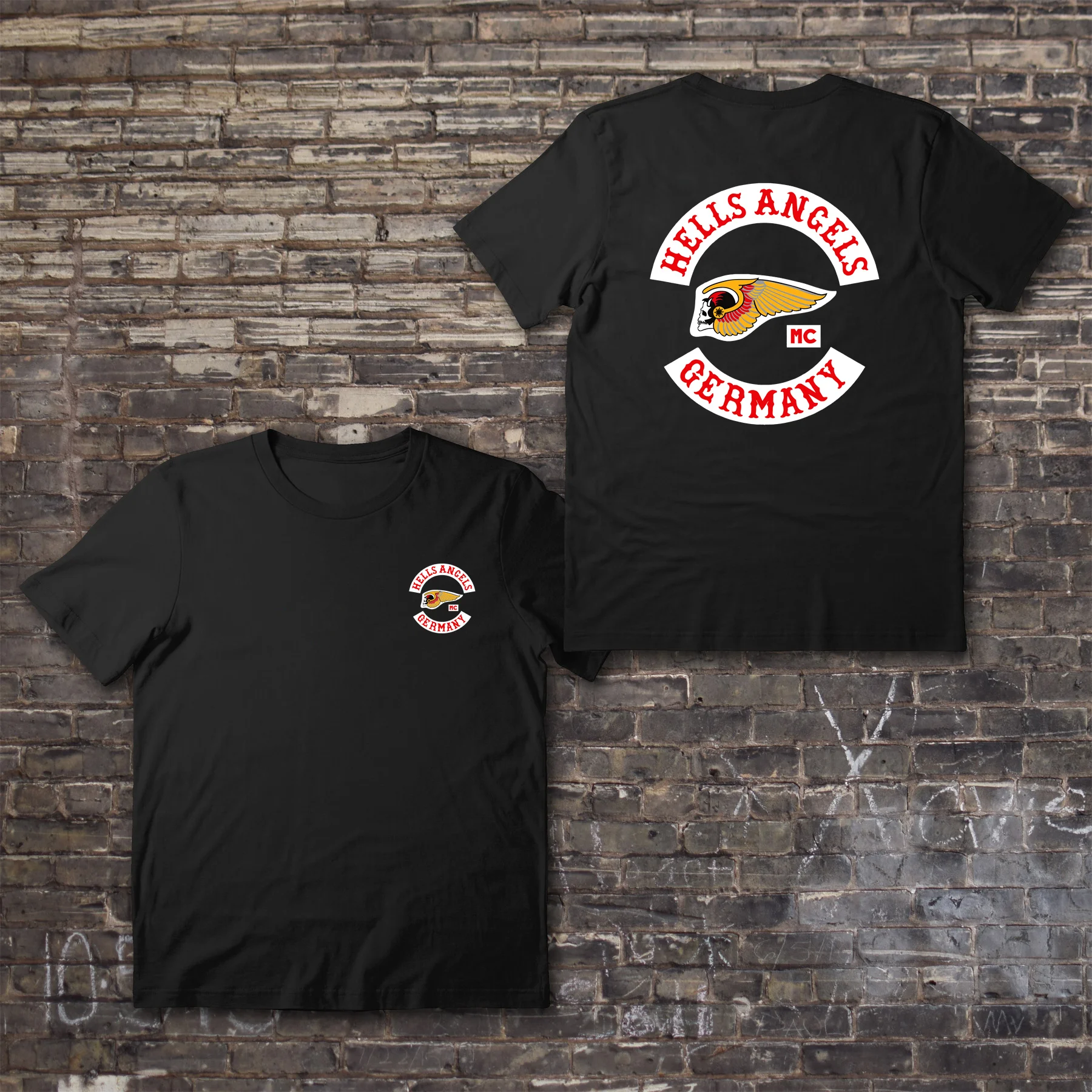 

Amazing Tees Male Hot Selling T Shirt Oversized Essential Hells Angels Germany T-shirt Men T-shirts Graphic Short Sleeve S-3XL