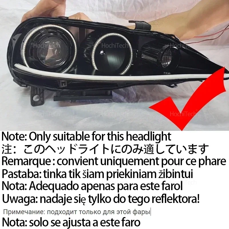 Фото Пульт дистанционного управления Angel Eyes LED Cotton RGB 16-цветное кольцо для фар для Alfa Romeo 147 2005 2006 2007 2008 2009 2010 Аксессуары №2