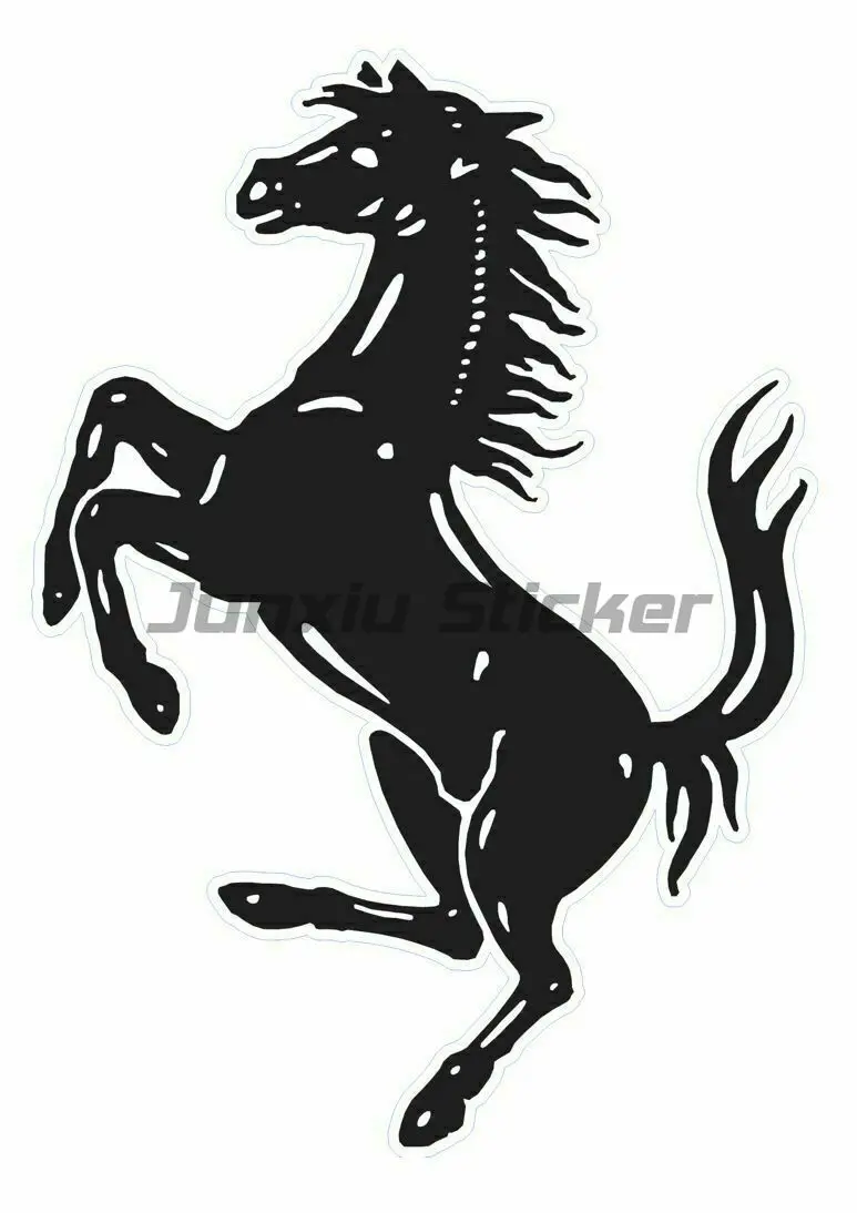 

Ferrari Logo Decal Sticker Waterproof for Auto Motocross Racing Laptop Helmet Trunk Vinyl Waterproof Decal
