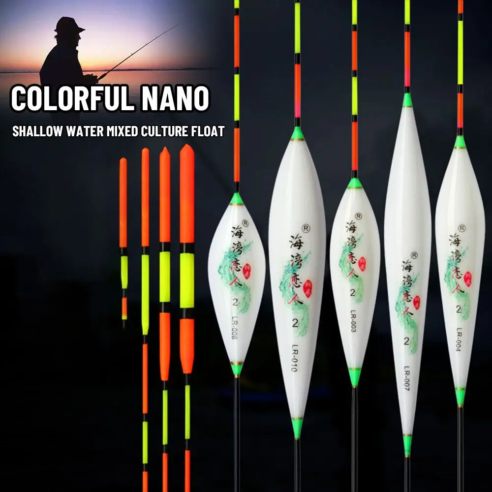 

New Slip Drift Tube Long Tail Daytime fishing Floats Bobbers Indicator Wood Fluorescent Fishing Float