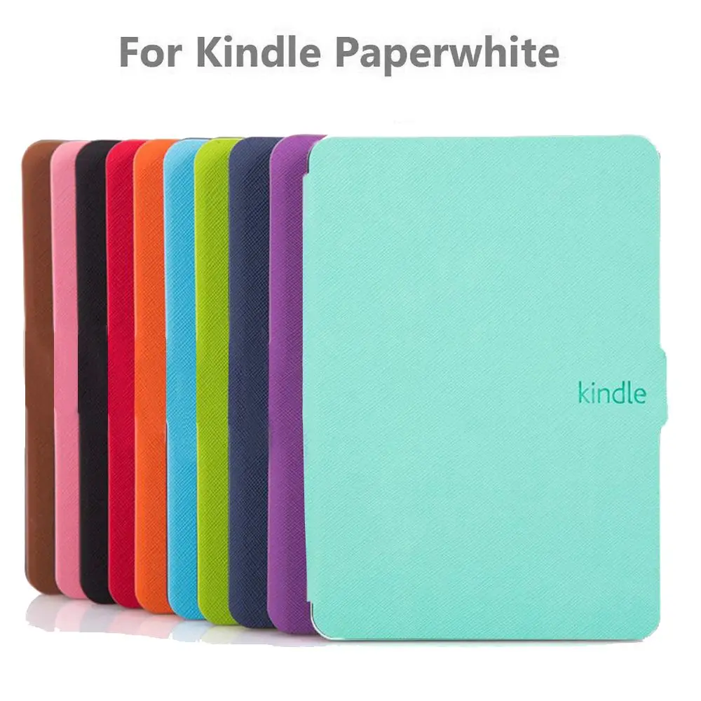 Funda de piel sintética para Kindle Paperwhite 1, 2, 3,...