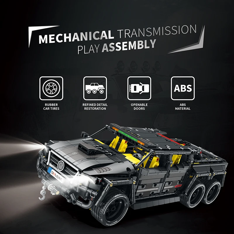 Скидка Reobrix 2162 шт., 2,4 г, сборные кирпичи, игрушки город МОС, технический большой внедорожник, строительные блоки, приложение Скидка Reobrix 2162 шт., 2,4 г, сборные кирпичи, игрушки город МОС, технический большой внедорожник, строительные блоки, приложение