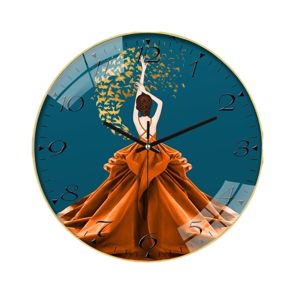 

Настенные часы, подвесное устройство для декора, Бытовые аксессуары, тонкая работа, компактный размер, в скандинавском стиле, бесшумные дом...