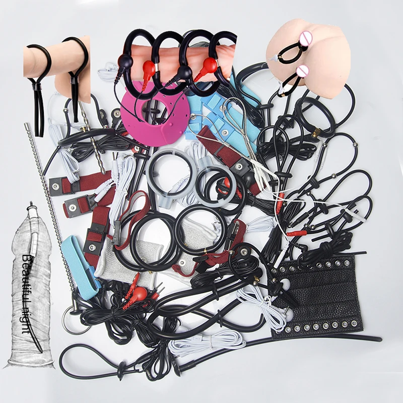 Кольцо для пениса Estim растягиватель с электрическим током БДСМ-петуха