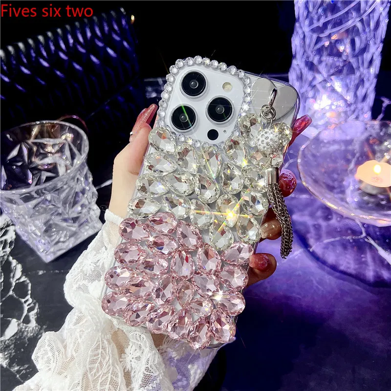 Роскошные блестящие прозрачные чехлы для Samsung A14 A24 A34 A54 A13 A23 A33 A12 A22 A32 A52 A05 A15 A25 A35 A55