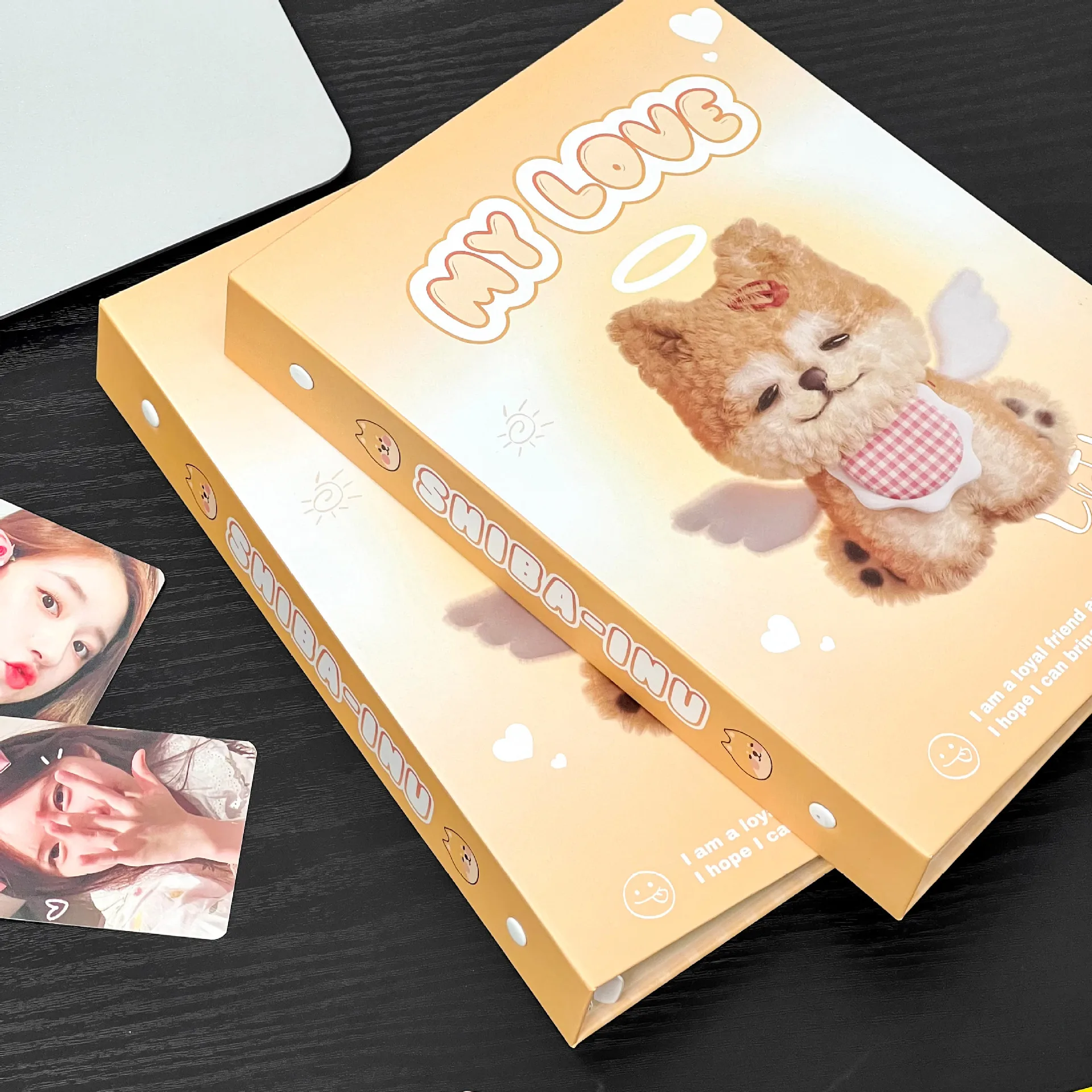 

IFFVGX Kawaii Dog A5 Kpop Photocard Binder Collect Book Idol Photo Cards Storage Album Hardcover Notebook Ins Korea Stationery
