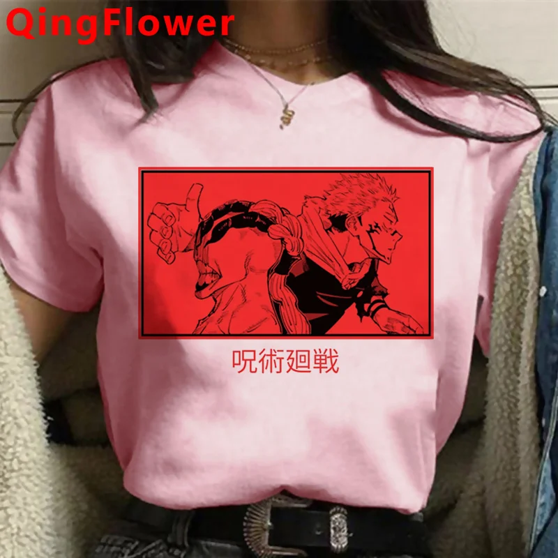 

Юютсу касин Yuji Itadori Футболка женская большого размера парная одежда гранж футболка Топы футболки большого размера ulzzang