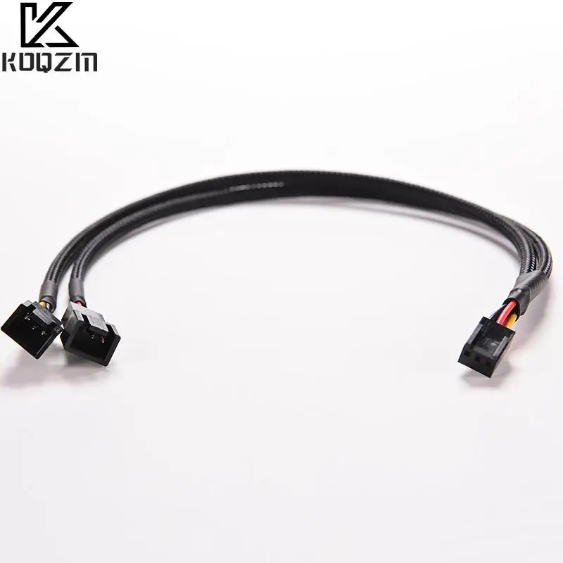 

1PC 3 Pin Mainboard Power Cable Y-Splitter Female To Male Dual 3Pin PC Computer Case Fan Connect Wire Cable Adapter Convert