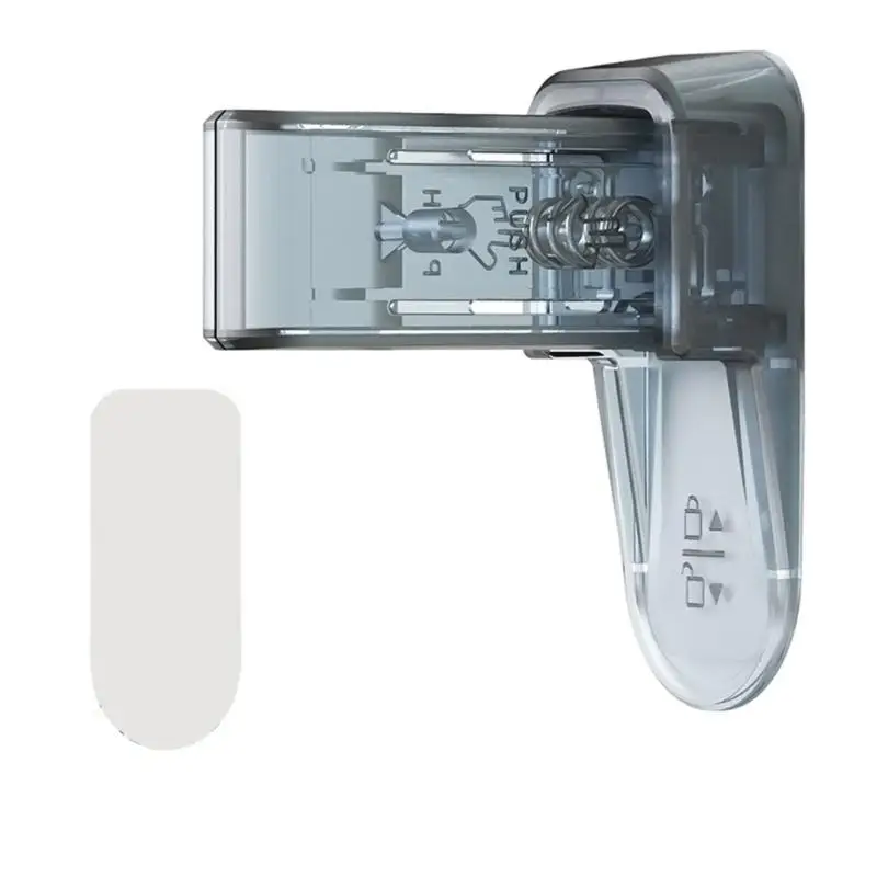 

Замок дверной детский с клейкой ручкой, защита от детей, легко устанавливается для комнатных ручек