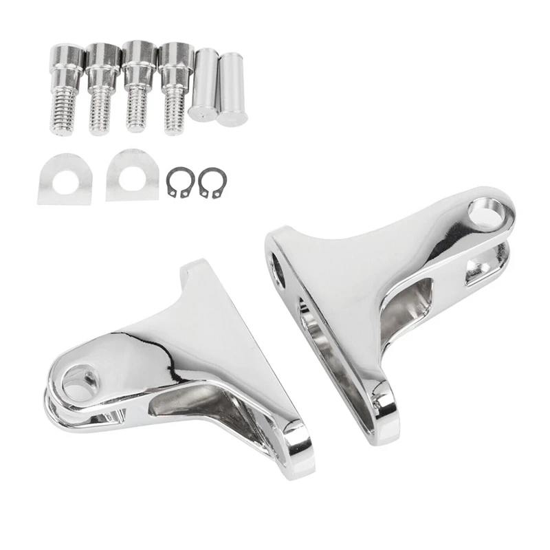 

Chrome Rear Passenger Mini Foot Peg Mount Kit For Electra Road Glide King 93UP Replacement