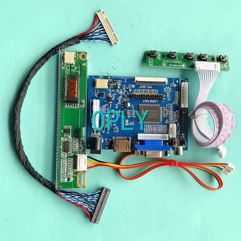

Плата контроллера матрицы ЖК-дисплея подходит для Φ/TLB1/TLC1/TLE1 1ccfl HDMI-совместимая с AV VGA 1280*800 комплект 30-контактный LVDS 14,1"