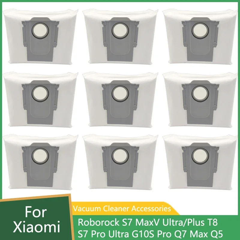 Мешок для пыли Xiaomi Roborock S7 MaxV Ultra Plus G10S Pro Q5 Q7 Max T8 мешки мусора робота-пылесоса
