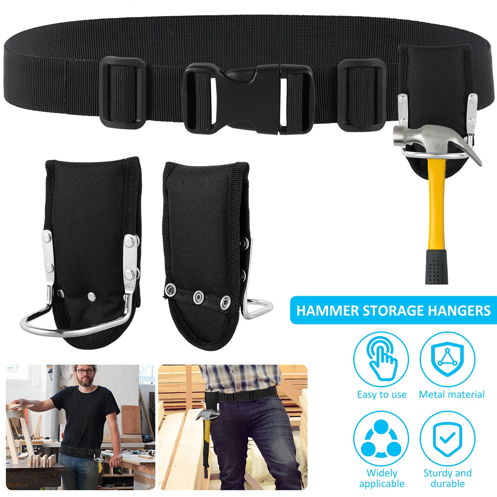 

Держатель для ремня молотка, тяжелая холщовая вешалка для молотка с быстрым зажимом, органайзер для молотка, магнитный держатель для плотников
