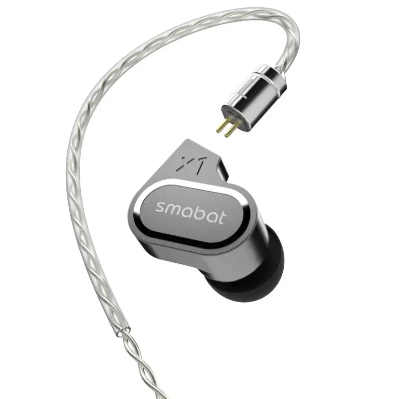 Smabat X1 In Ear Earphones HIFI Dual-Core Unit 2DD Bass Treble Filter Acoustic Hifi Music Audiophile Headset Earbuds | Электроника