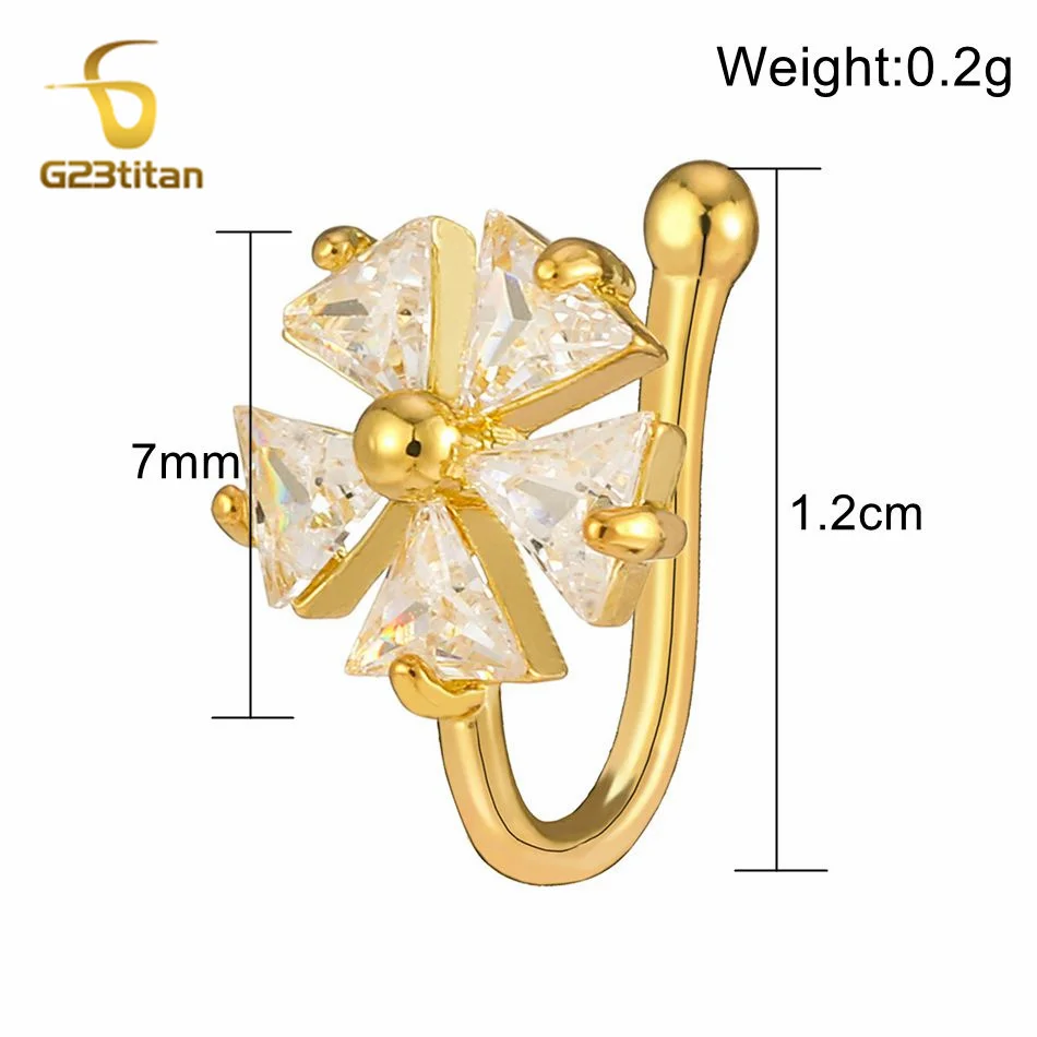 Искусственное украшение для пирсинга женское гипоаллергенное ювелирное изделие