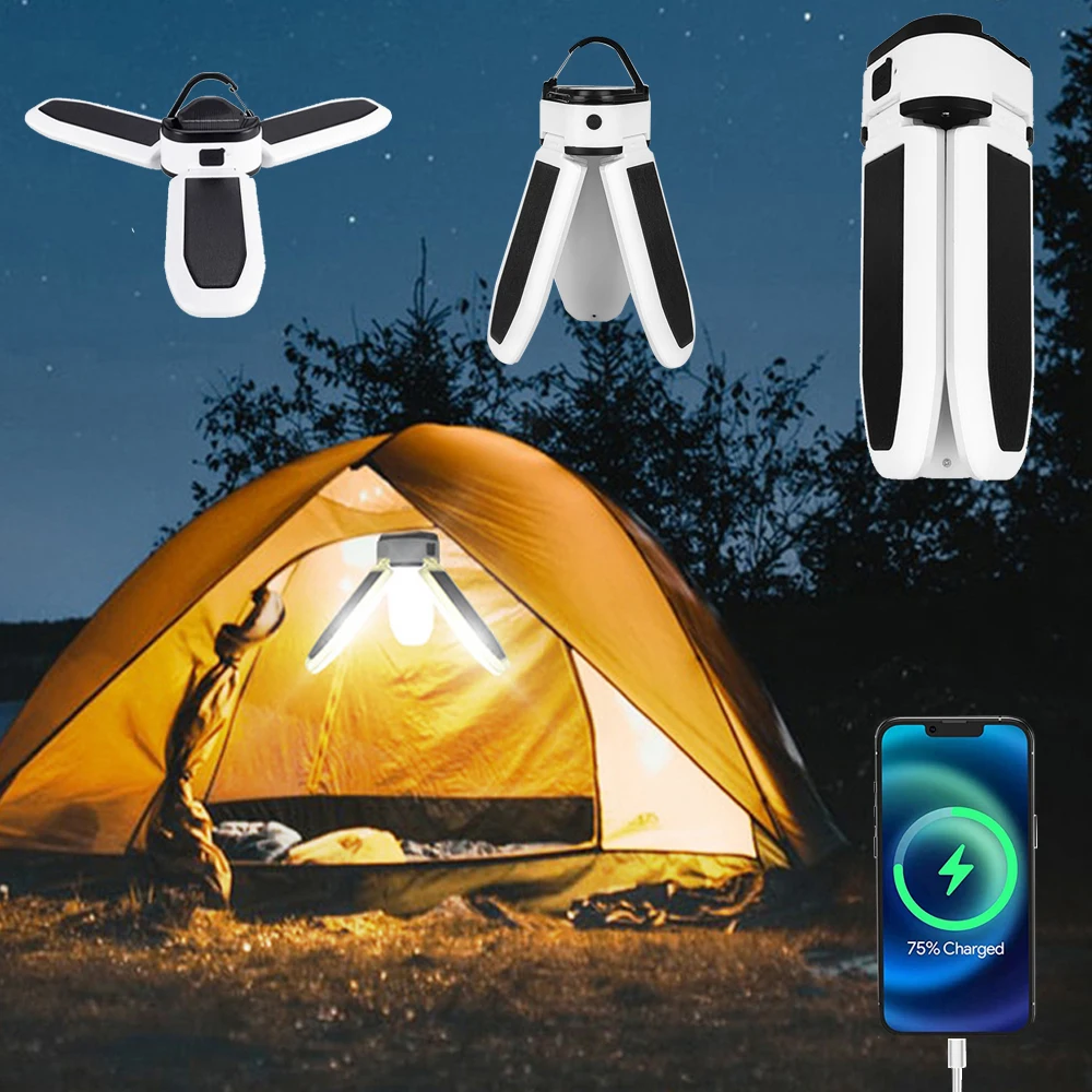 

Solar Lantern Camping Lamp Lamp Tent Equipment Outdoor Camping Fishing Light Emergency Led Solar Light Rechargeable Camping