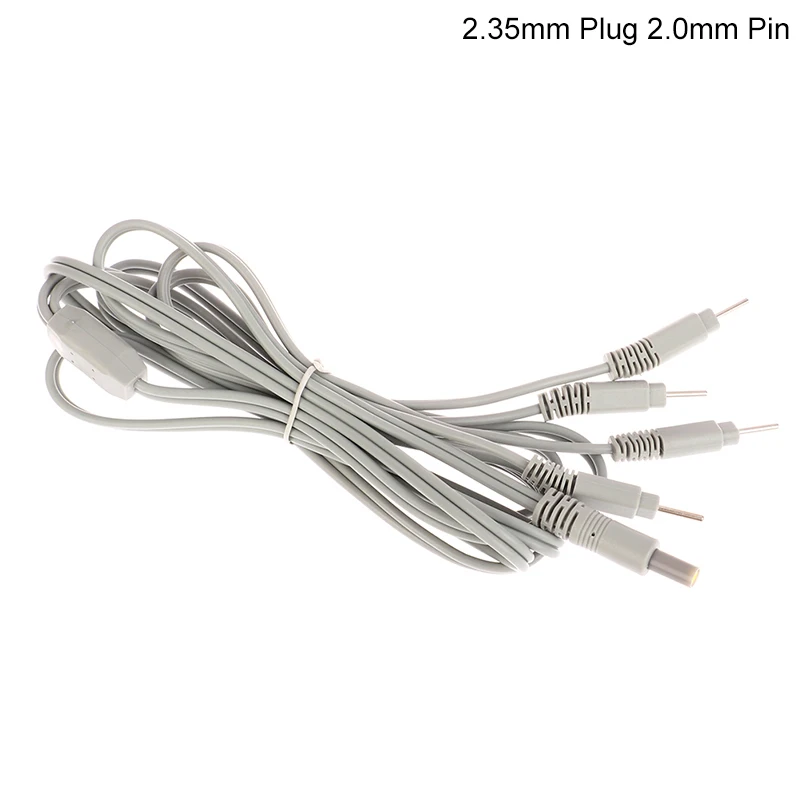 

4Buttons Electrotherapy Electrode Lead Electric Shock Wires Cable For Tens Massager Connection Cable Massage & Relaxation