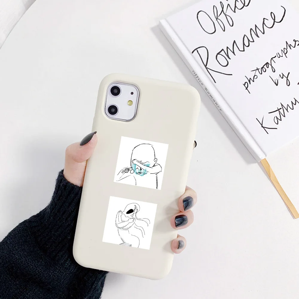 200 шт./рулон эмоциональная пародия аватар мультяшная уплотнительная наклейка