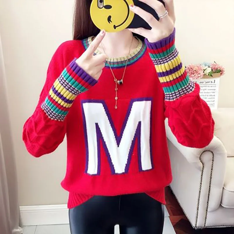 Модные Цветные свитера со складками и надписью женская одежда новинка 2023